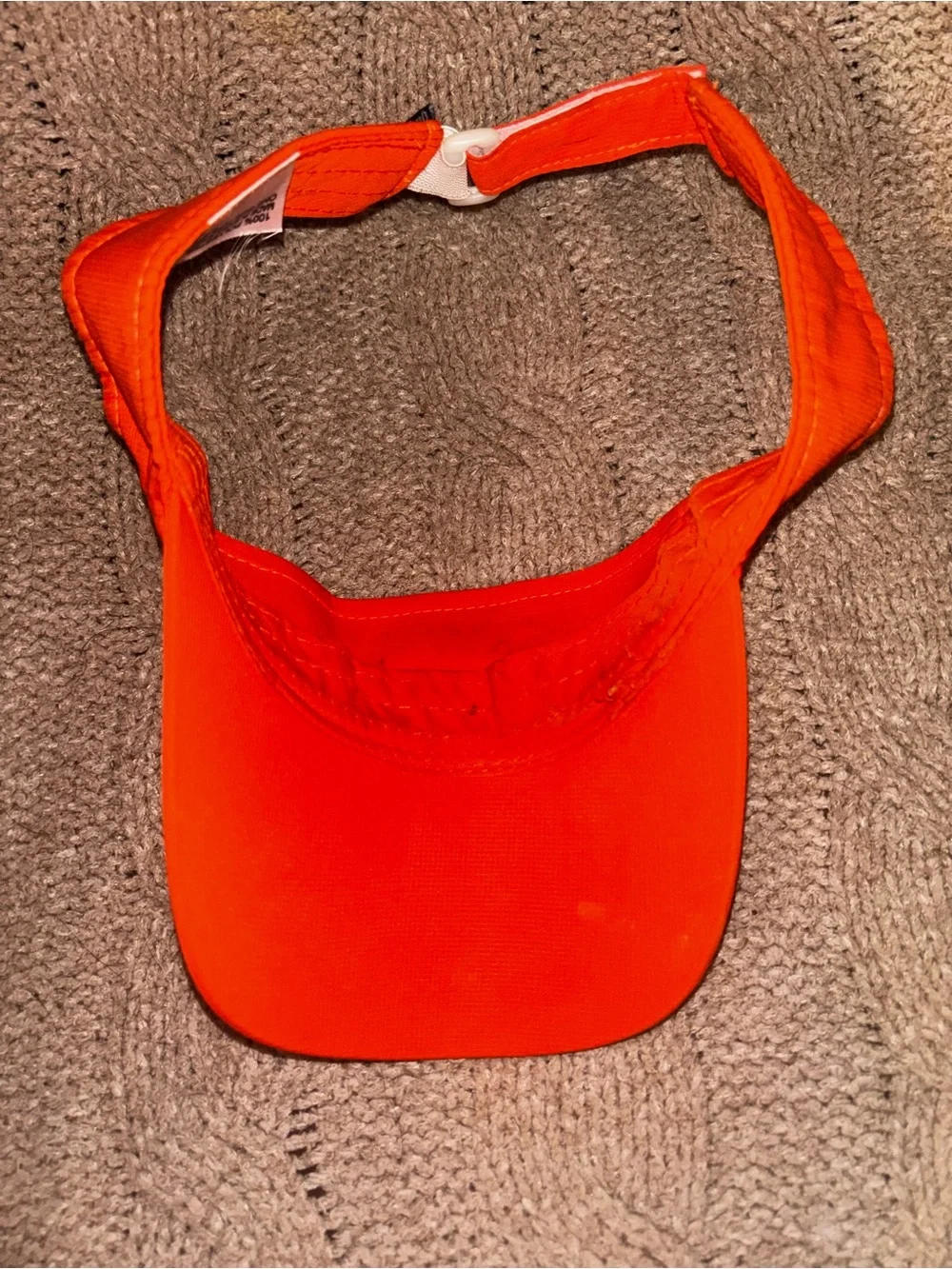 Wailea Golf Club Orange Visor Imperial Seahorse Logo Maui Hawaii Golf